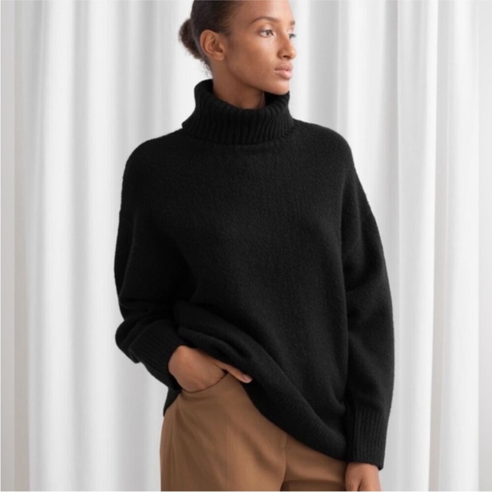 & Other Stories Oversized Turtleneck Sweater